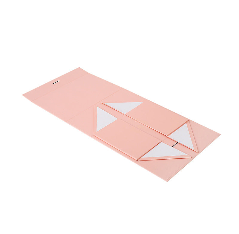 Premium 100% Recycled Paper Foldable Gift Box with Fixed Ribbon Magnetic Wedding Boxes