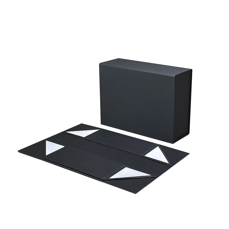 Luxury Magnetic Gift Box Packaging Ribbon Handle Folding Custom Logo