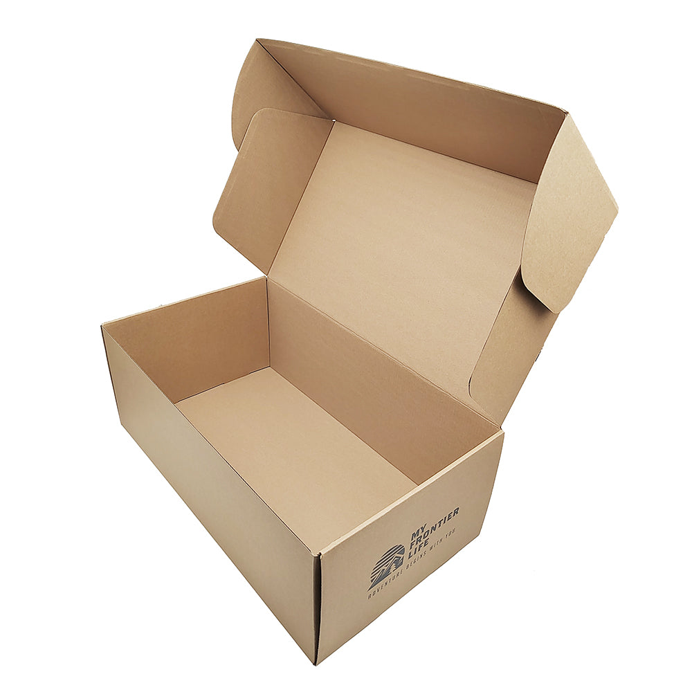 Custom Logo Brown Corrugated Packaging Mailer Box luxury Branded Apparel Shipping Paper Box