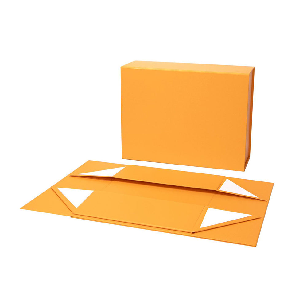 Luxury Magnetic Gift Box Packaging Ribbon Handle Folding Custom Logo