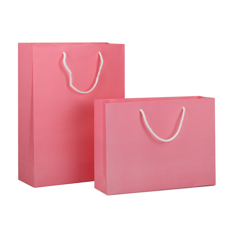 Hot Selling Luxury Shopping Bag Recyclable Pink Packaging Gift Paper for Clothes Factory Wholesale Offset Printing Feature