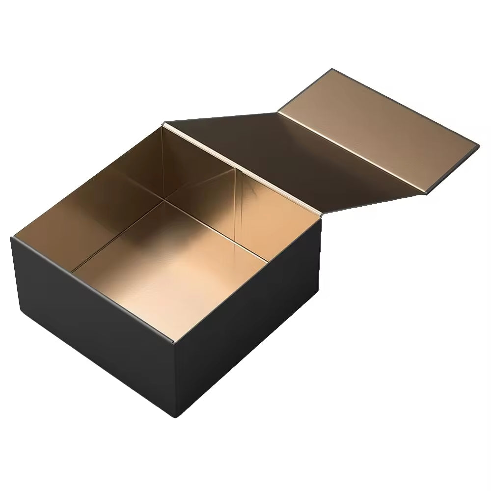 Luxury Magnetic Gift Box Packaging Ribbon Handle Folding Custom Logo