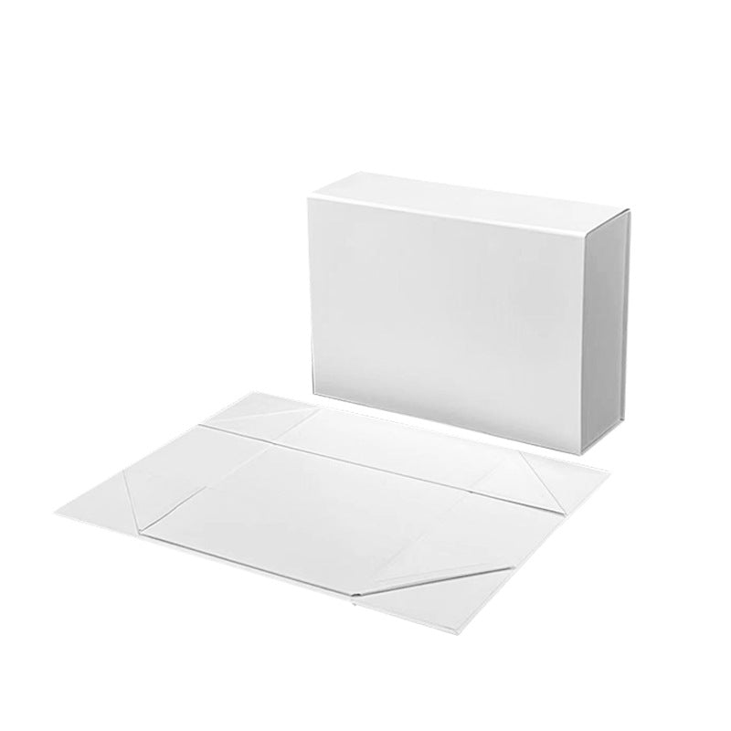 Luxury Magnetic Gift Box Packaging Ribbon Handle Folding Custom Logo