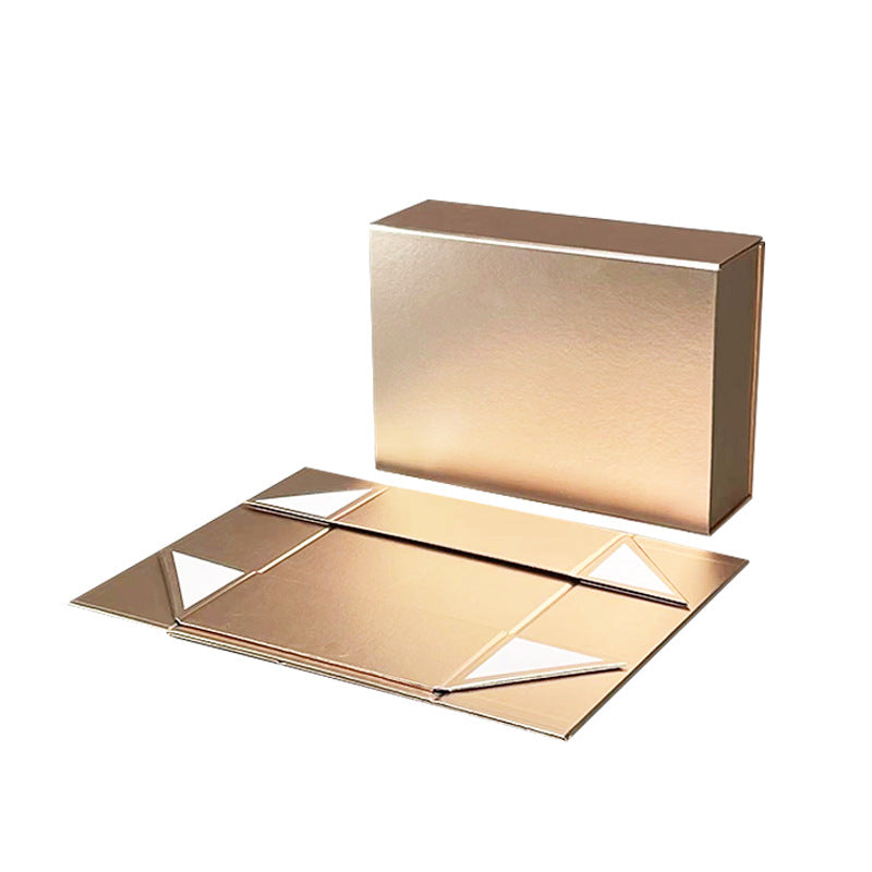 Luxury Magnetic Gift Box Packaging Ribbon Handle Folding Custom Logo