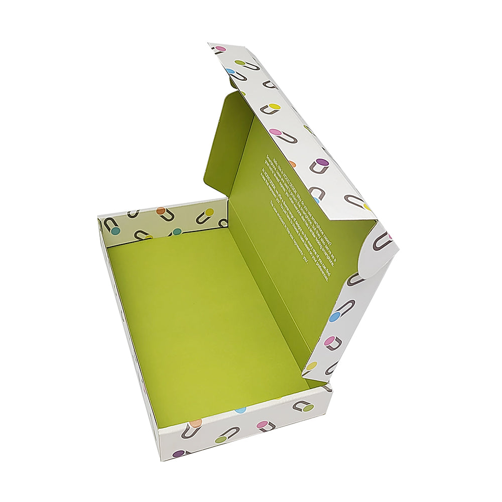 Custom Luxury Eco Friendly Gifts Shipping Box Tear Strip with Zipper Gold Foil Printed Paper Packaging for Business