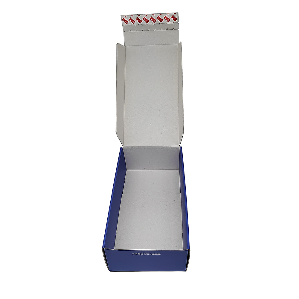 Custom Luxury Eco Friendly Gifts Shipping Box Tear Strip with Zipper Gold Foil Printed Paper Packaging for Business