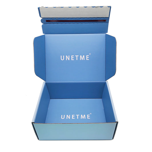 Custom Luxury Eco Friendly Gifts Shipping Box Tear Strip with Zipper Gold Foil Printed Paper Packaging for Business