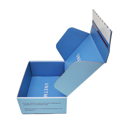 Custom Luxury Eco Friendly Gifts Shipping Box Tear Strip with Zipper Gold Foil Printed Paper Packaging for Business