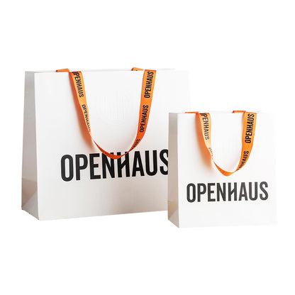 Custom Brand LOGO Luxury Clothing/Shoe Shopping Gift Paper Bags Reusable Shopper Bags Packaging