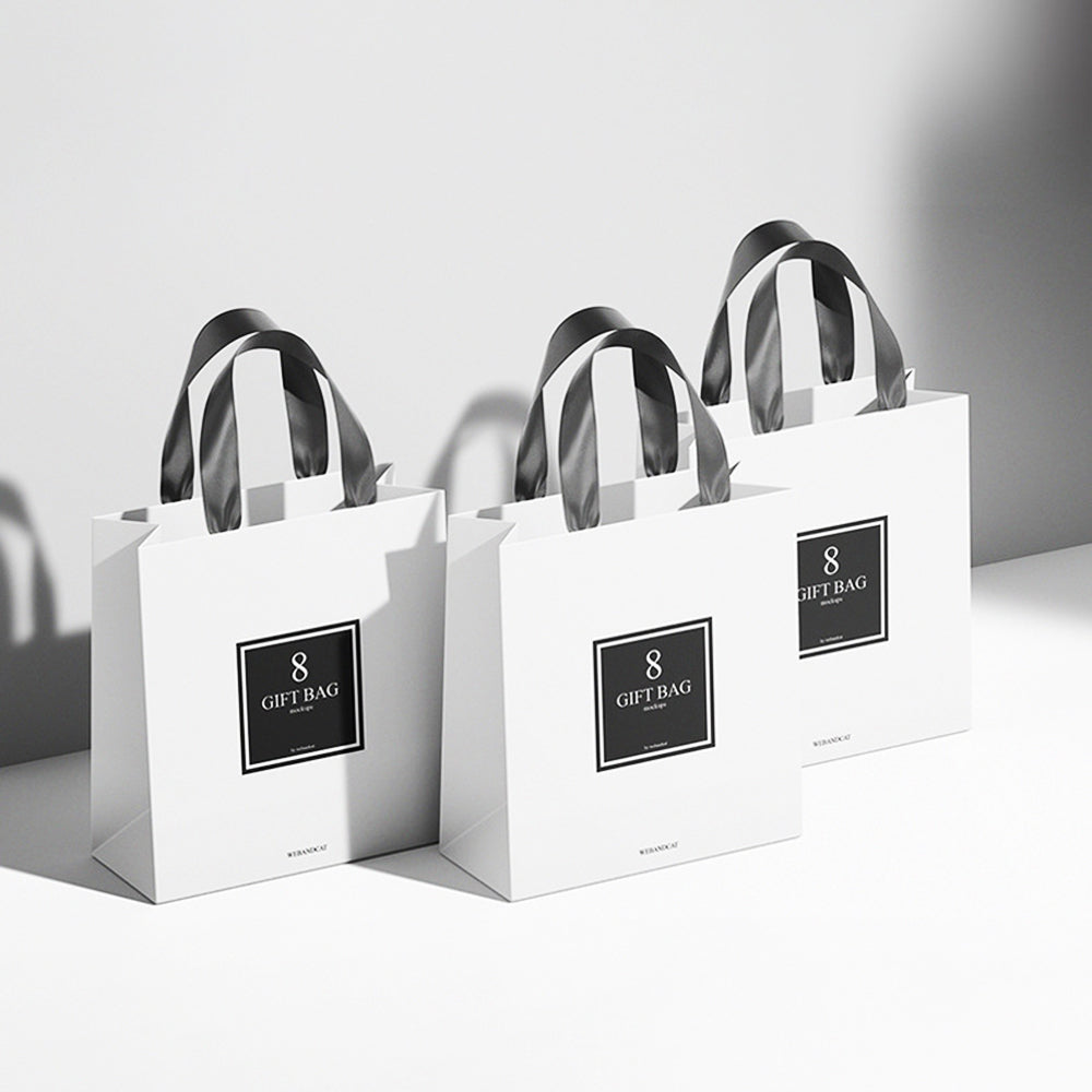 Custom Brand LOGO Luxury Clothing/Shoe Shopping Gift Paper Bags Reusable Shopper Bags Packaging