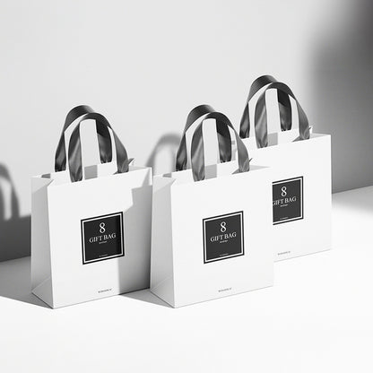 Custom Brand LOGO Luxury Clothing/Shoe Shopping Gift Paper Bags Reusable Shopper Bags Packaging